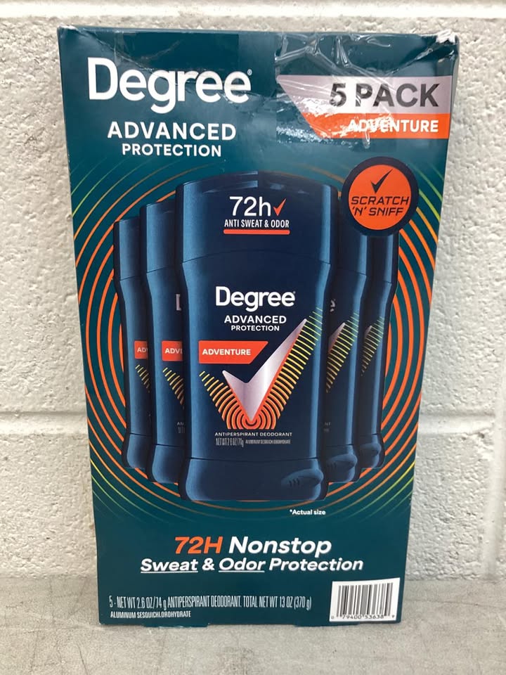Degree for Men Adventure Deodorant, 2.6 oz., 5 pk.