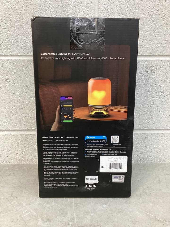 Govee Smart Table Lamp 2 Pro x Sound by JBL