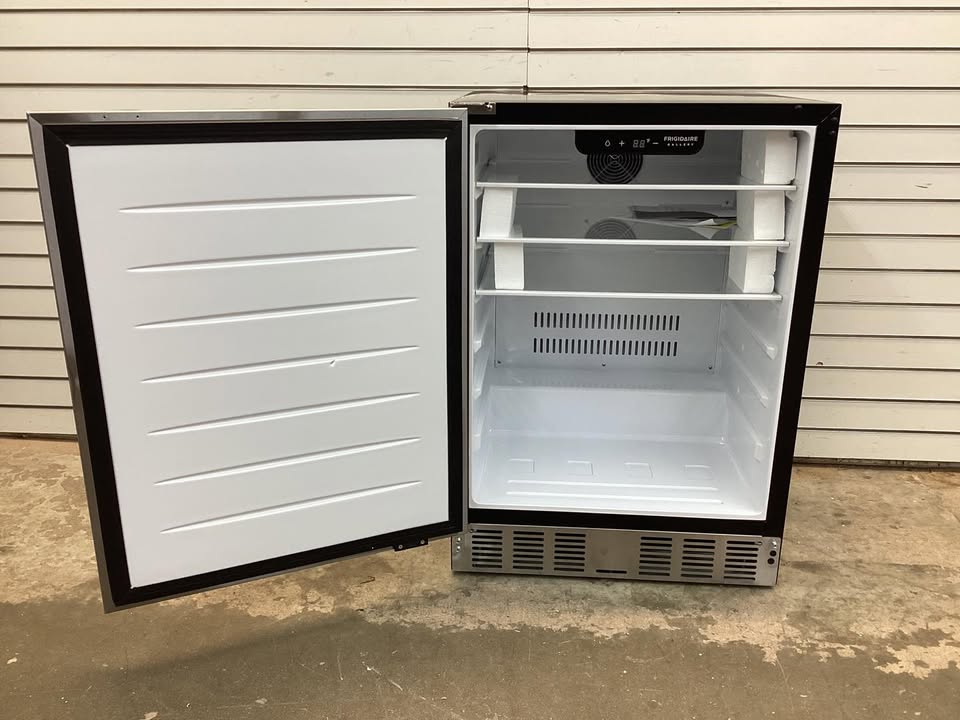 Frigidaire 20.1 in. wide 5.0 cu. ft. Built in Under Counter Mini Refrigerator in Stainless Steel