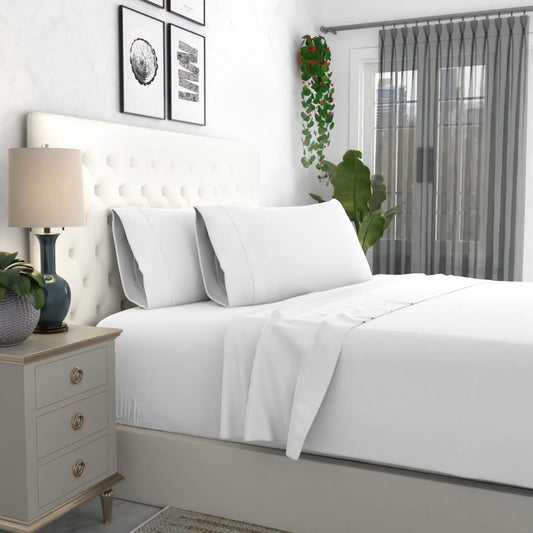 Ultimate Percale Cool and Breathable 100% Cotton Sheet Set, Size Queen