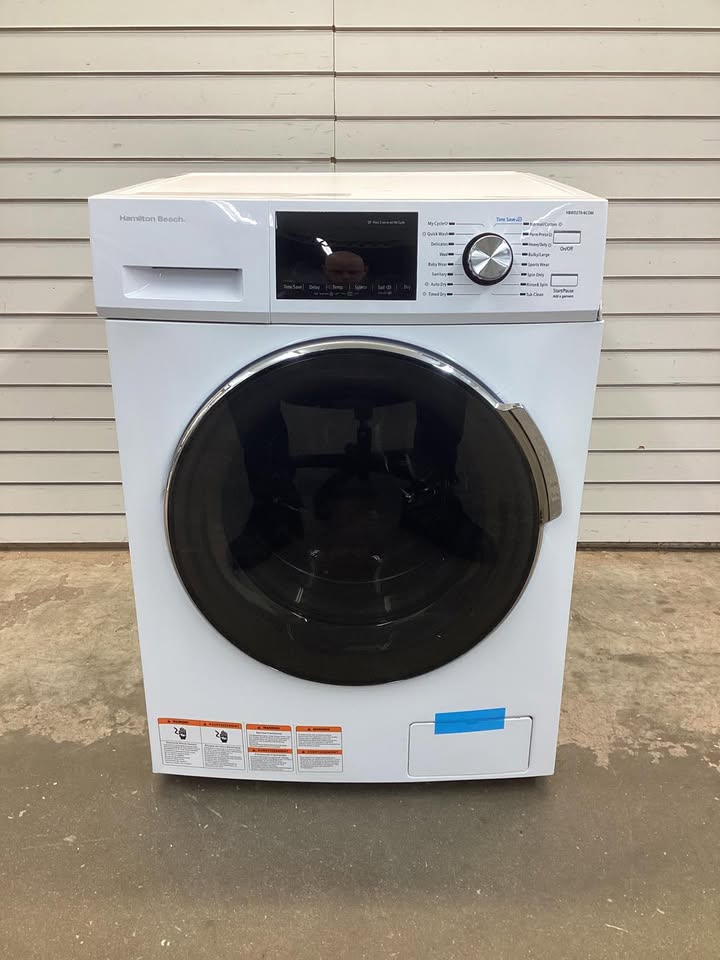 Hamilton Beach 2.7 cu. ft. White All-in-One Front Loading Washer and Dryer Combo