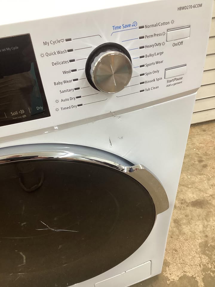 Hamilton Beach 2.7 cu. ft. White All-in-One Front Loading Washer and Dryer Combo