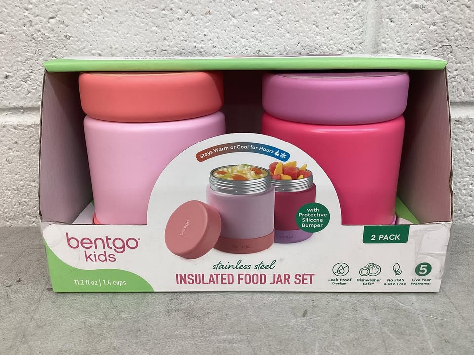 Bentgo Kids Stainless Steel Food Jar, 2-Pack