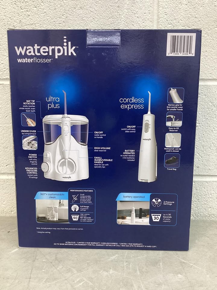 Waterpik Ultra Plus and Cordless Express Water Flosser