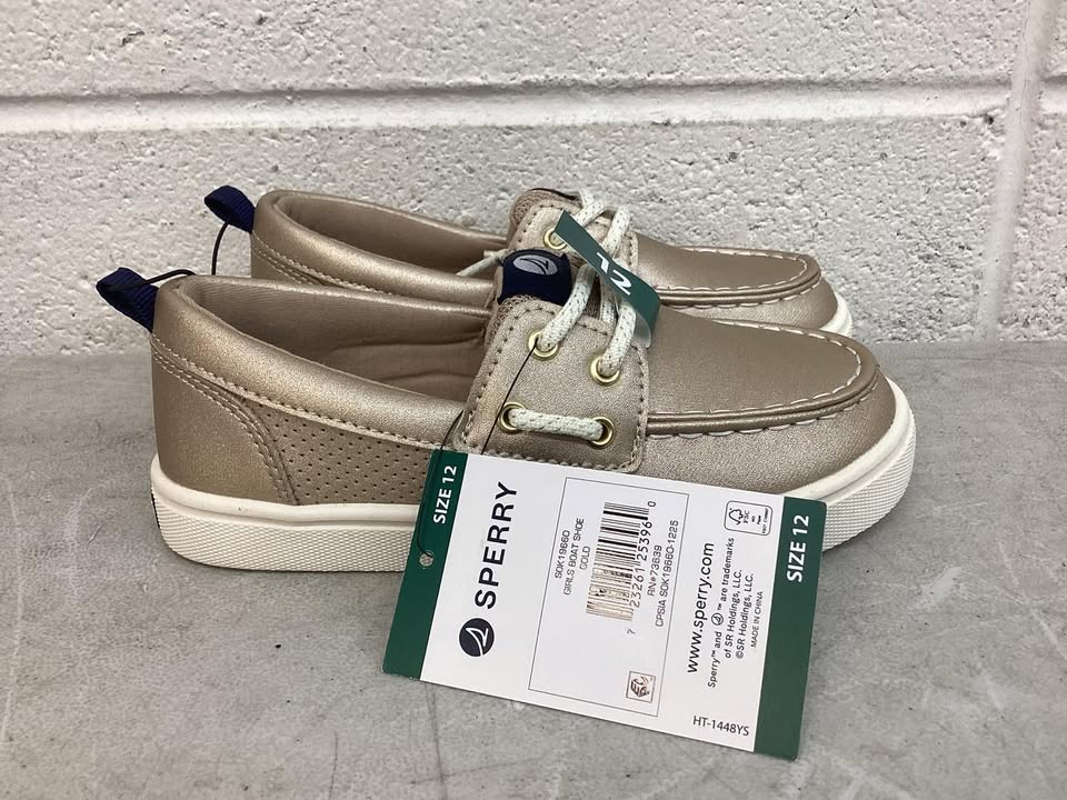 Sperry Girls Boat Shoe, Size 12