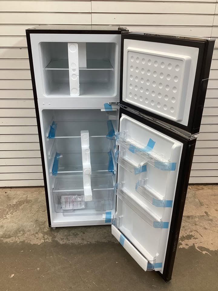 Frigidaire 7.5 cu. ft. Mini Refrigerator with Top Freezer and Chrome Handles in Black