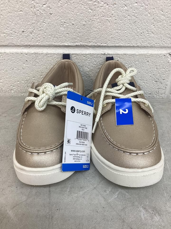 Sperry Girls Boat Shoe, Size 2