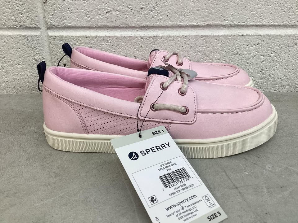 Sperry Girls Boat Shoe, Size 3