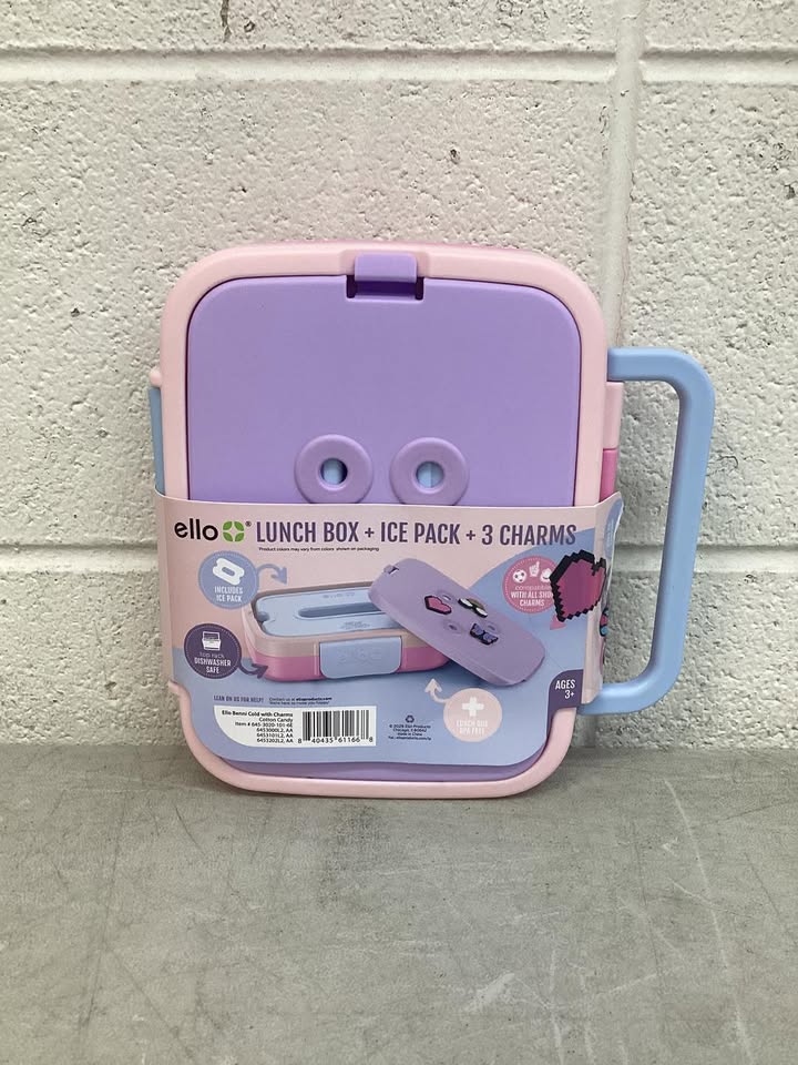 Ello Benni Kids Bento Lunch Box with Carry Handle & Ice Pack