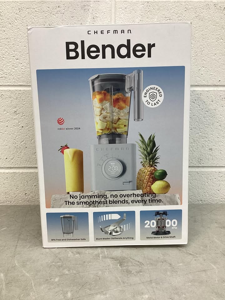 Chefman Obliterator Ice-Crushing Blender with Auto Blend Technology
