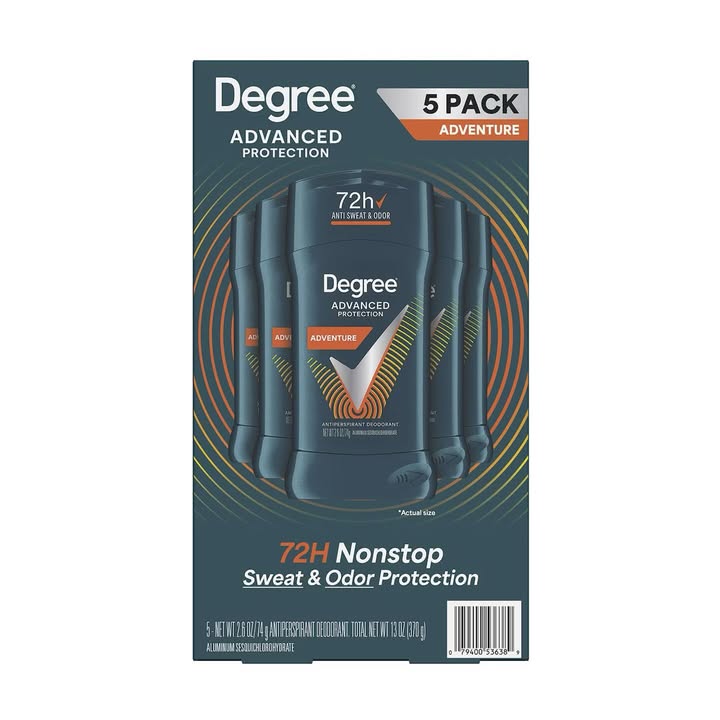 Degree for Men Adventure Deodorant, 2.6 oz., 5 pk.
