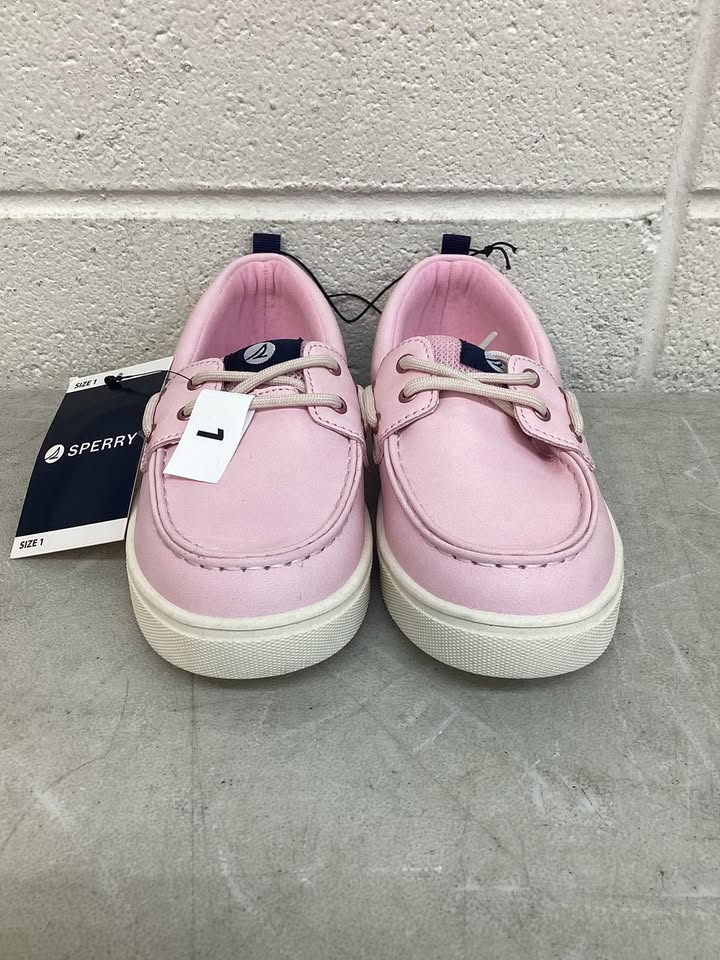 Sperry Girls Boat Shoe, Size 1