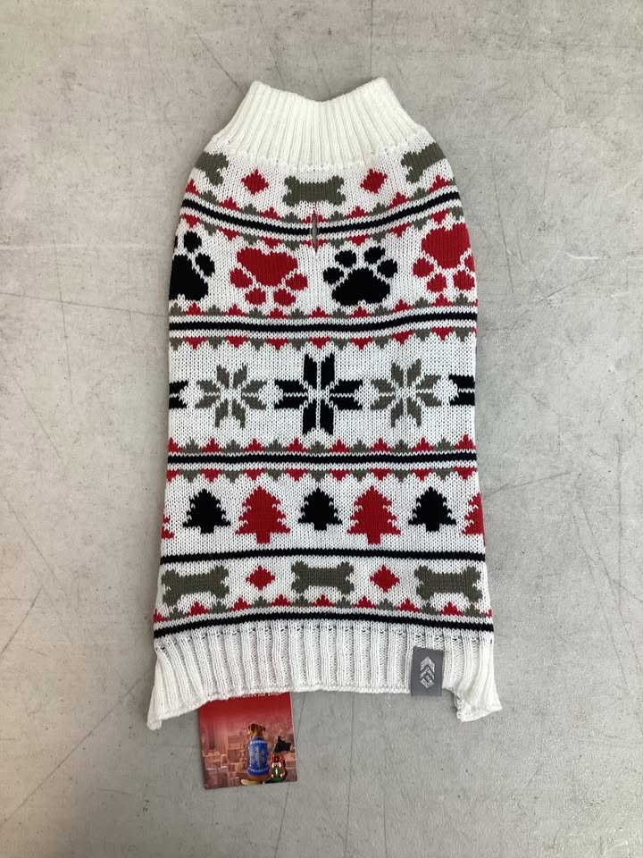 Free Country Holiday Dog Sweater, Size Small