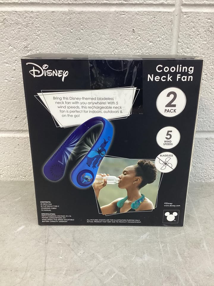 Stitch Disney Cooling Neck Fan, 2 pack