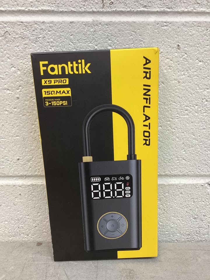 Fanttik X9 Pro Portable Tire Inflator, 5 Piece