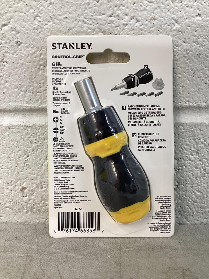 Stanley 6-in-1 Ratcheting Screwdriver