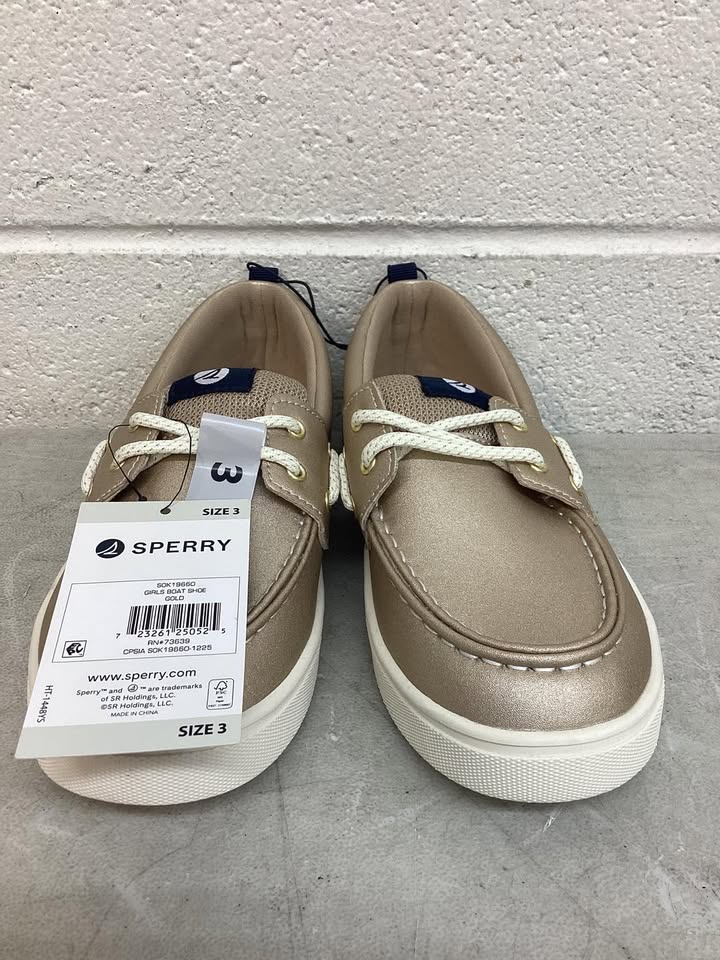 Sperry Girls Boat Shoe, Size 3