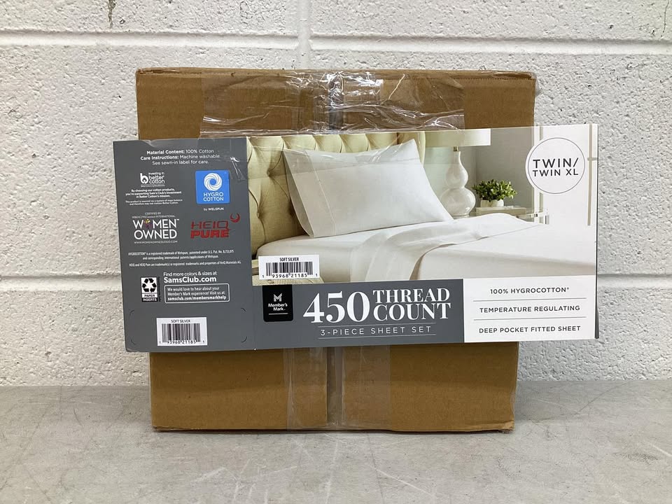 Member's Mark 450-Thread-Count Solid Sheet Set, Size Twin/Twin XL