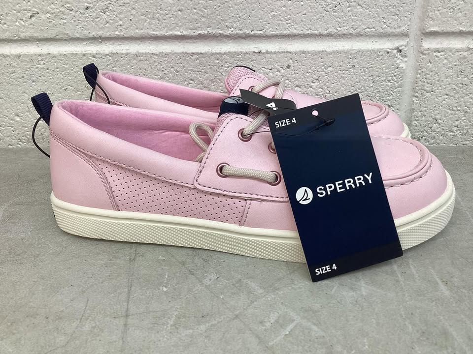 Sperry Girls Boat Shoe, Size 4