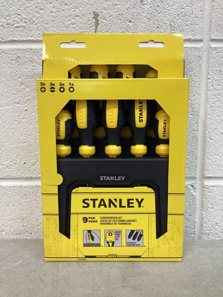 Stanley Screwdriver Set with Stand 9pc