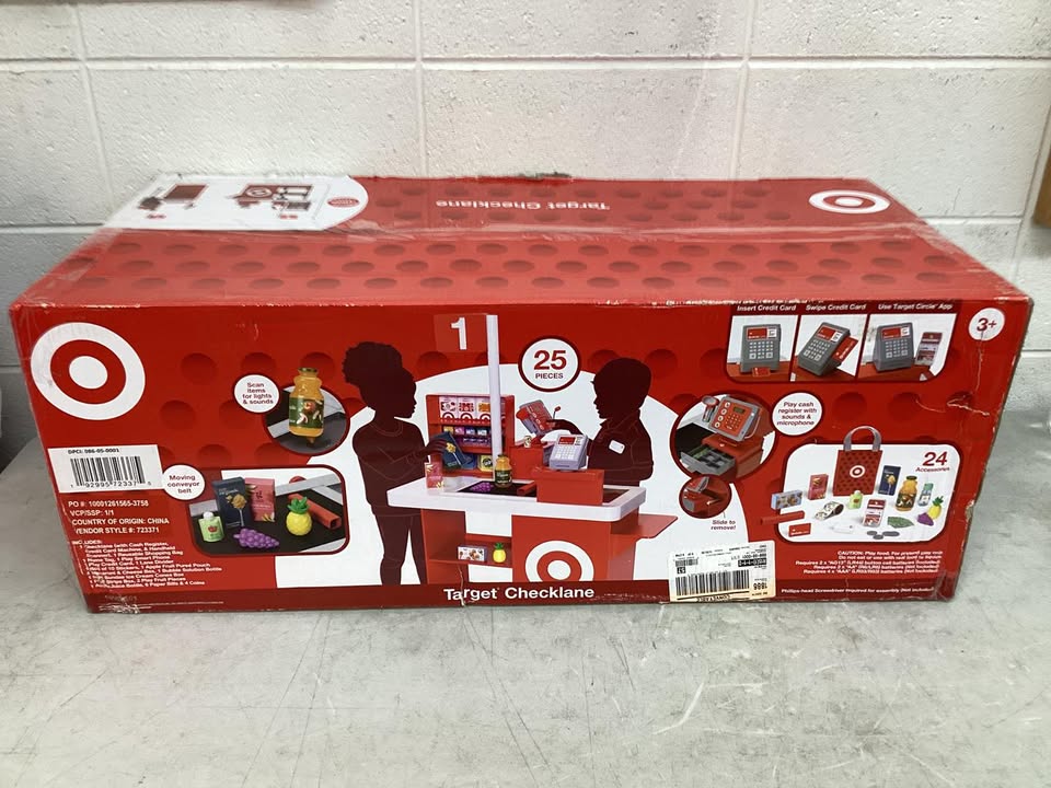 Target Toy Checklane: Pretend Shopping Accessories, Play Money, Toy Cash Register