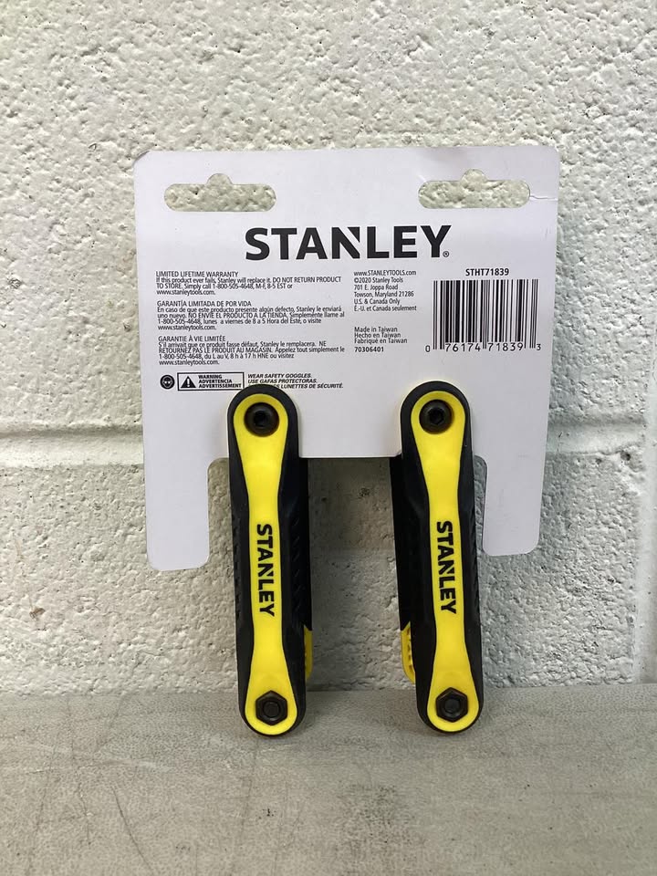 Stanley SAE and Metric Folding Hex Key Set (17-Piece)