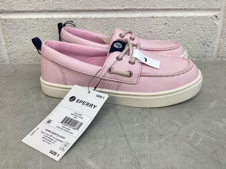 Sperry Girls Boat Shoe, Size 1