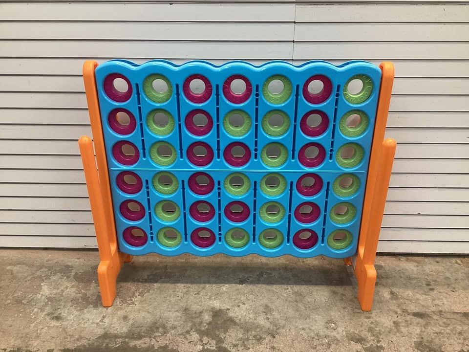 Jumbo 4-to-Score Game Set for Kids and Adults 3.5FT Tall by 4FT Wide Oversized Family Fun Game