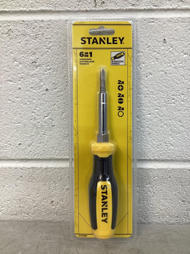 Stanley 6-in-1 Multi-Bit Screwdriver