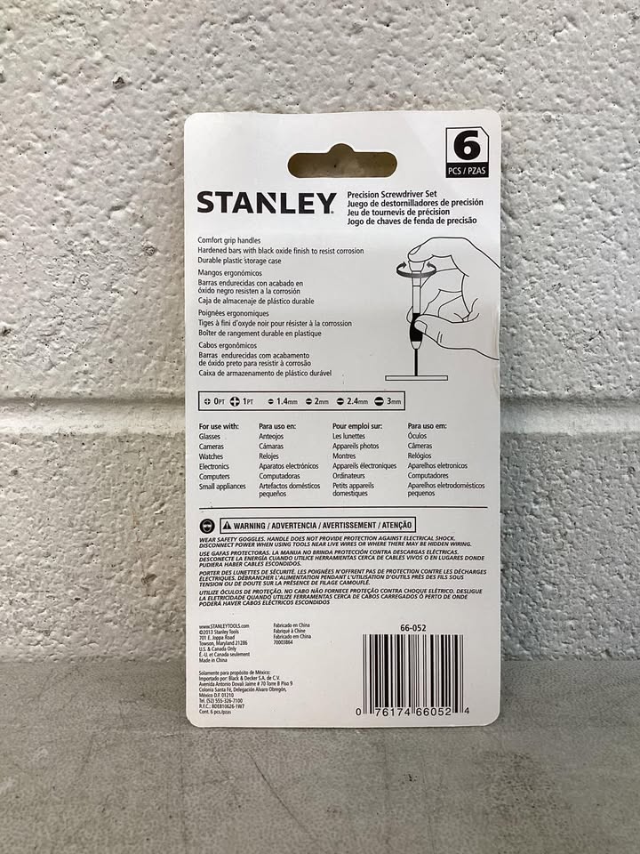 Stanley 6-in-1 Multi-Bit Screwdriver