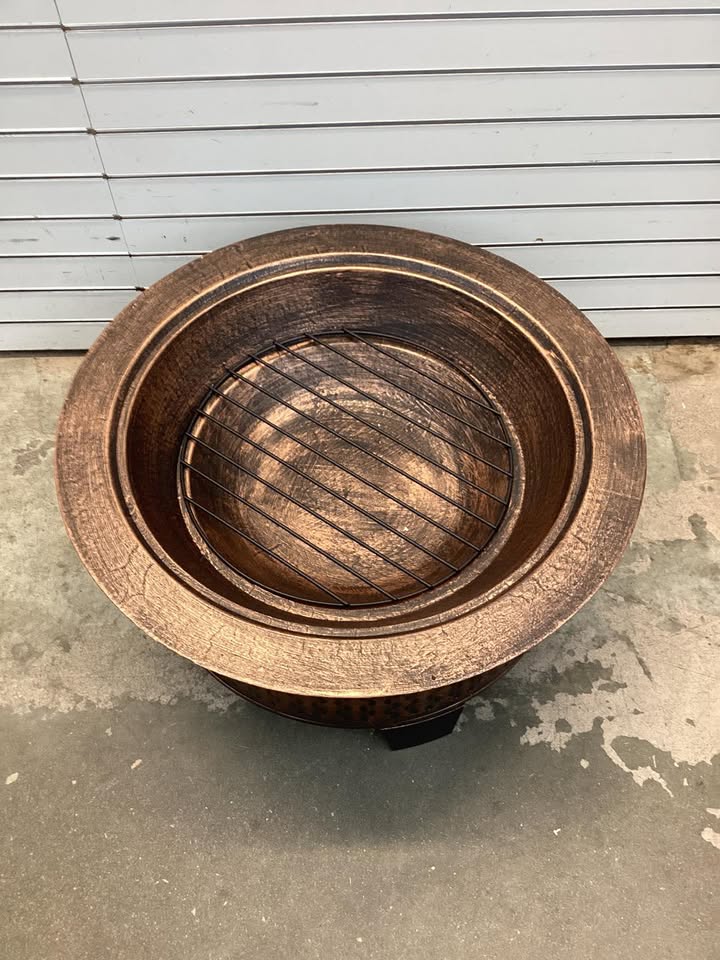 Gilbert & Bennett Woven Base Cast Iron Fire Pit