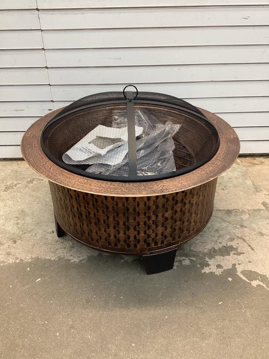Gilbert & Bennett Woven Base Cast Iron Fire Pit