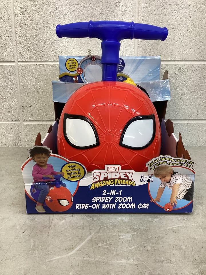 Disney Spiderman 2 in 1 Zoom Ride-On