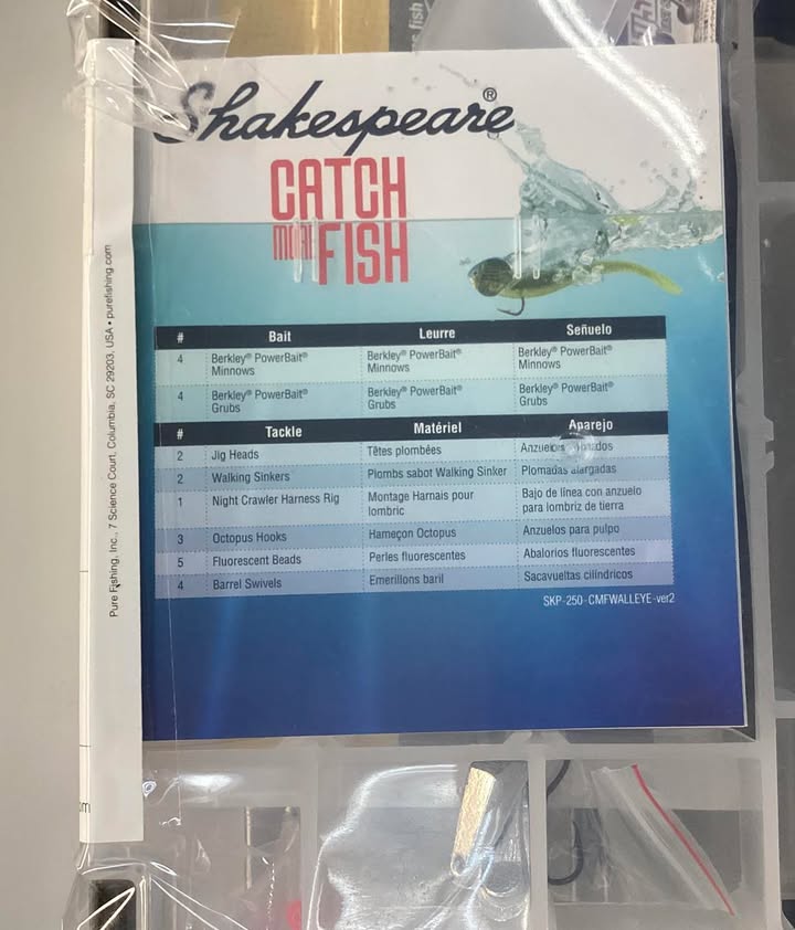 Shakespeare Catch More Fish Walleye Spinning Combo