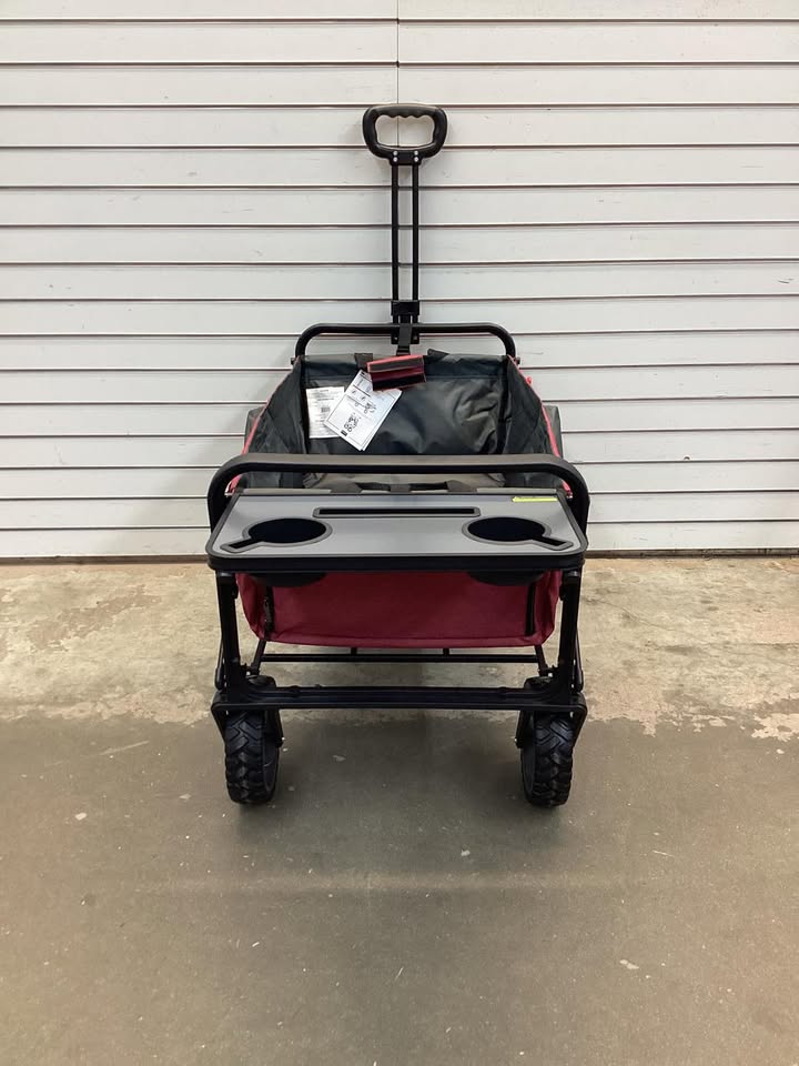 Mac Sports Folding Wagon with Tailgate and Table