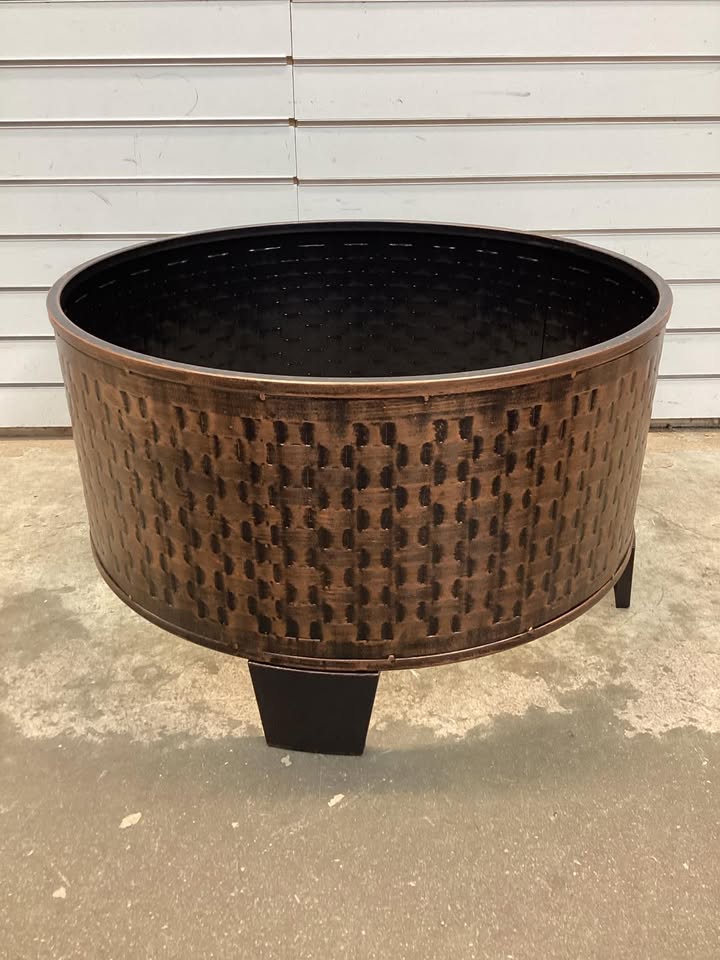 Gilbert & Bennett Woven Base Cast Iron Fire Pit