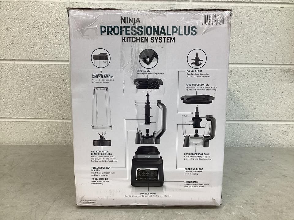 Ninja Professional Plus Kitchen System Blender and 8-Cup Food Processor with Auto-iQ