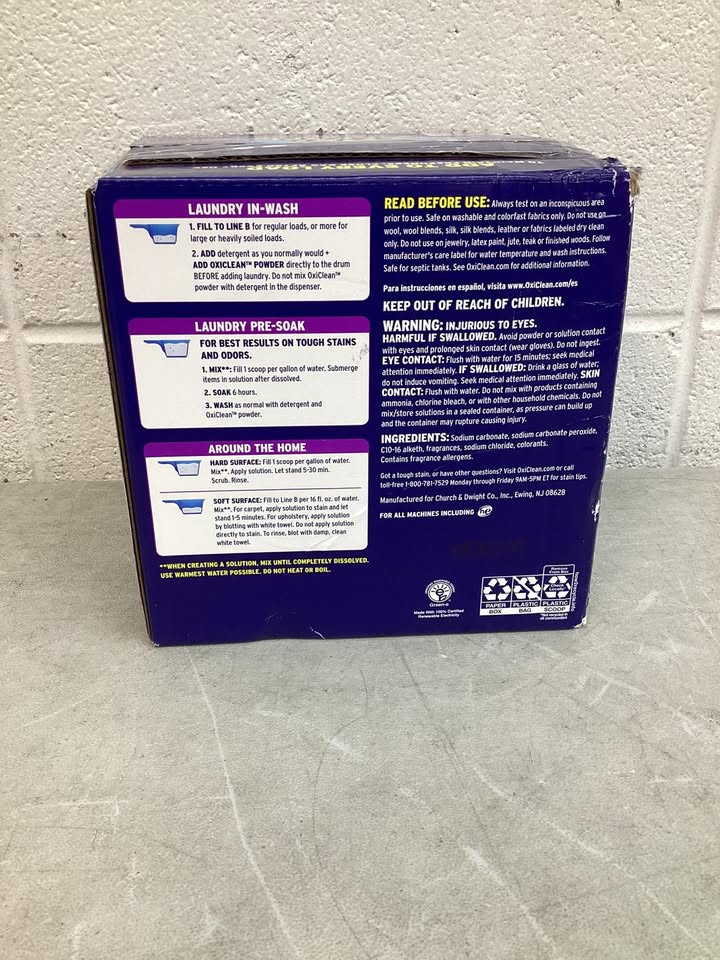 OxiClean Max Efficiency Odor Blasters Laundry Stain Remover Powder, 11 lb.