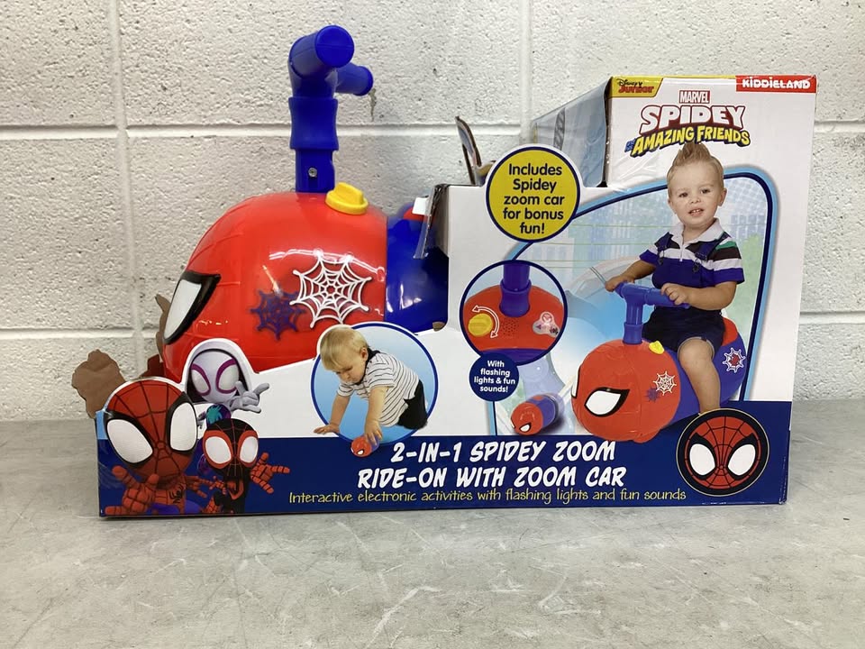 Disney Spiderman 2 in 1 Zoom Ride-On