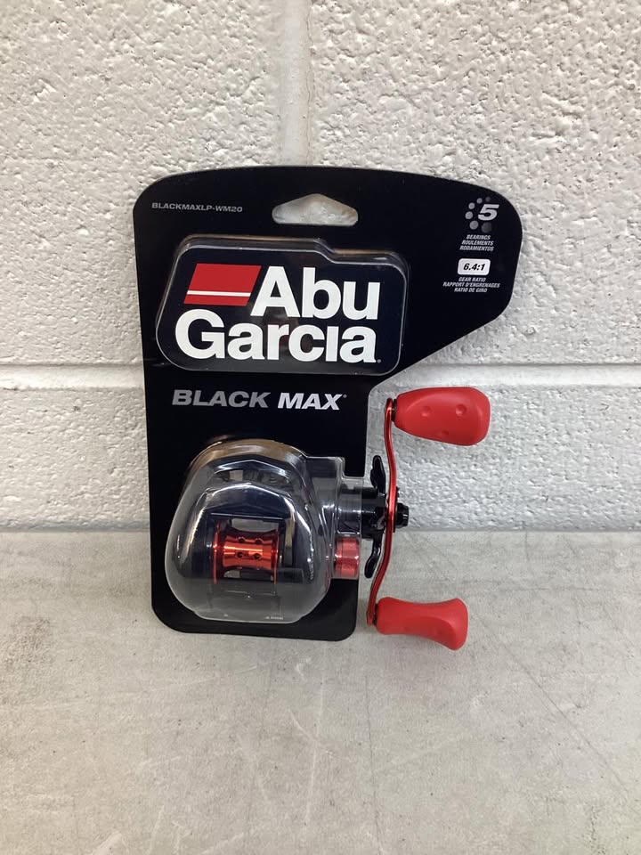 Abu Garcia Black Max Baitcast Reel, Right Hand Fishing Reel