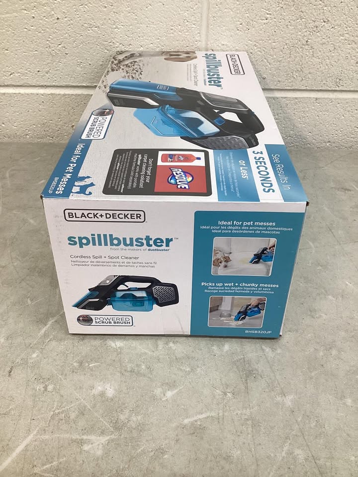 BLACK+DECKER Spillbuster Cordless Spill + Spot Carpet Cleaner with Rotating Brush