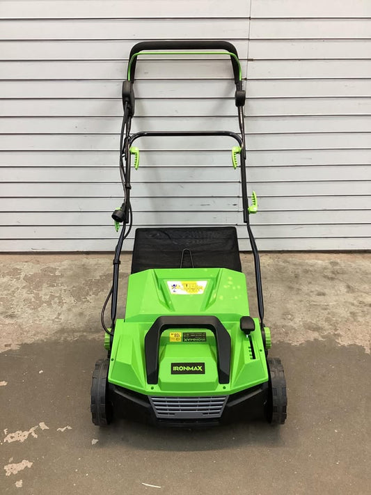 Lightly Used 15 in. 13 Amp Corded Scarifier Electric Lawn Dethatcher w/50L Collection Bag