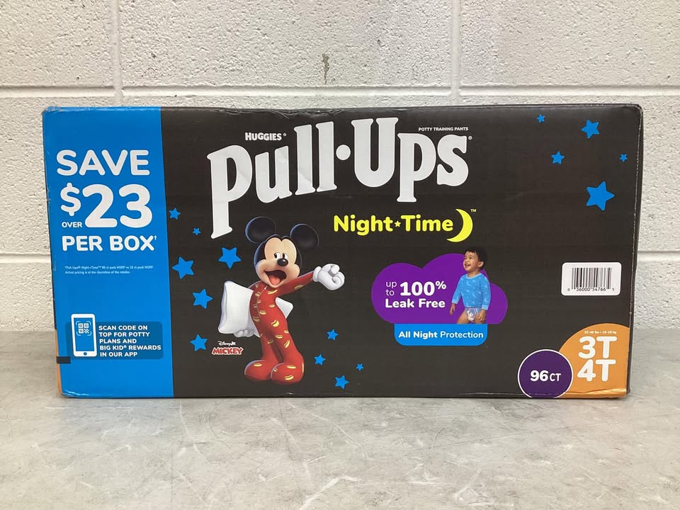 Pull-Ups Nighttime Potty Training Pants for Boys, Size 3T-4T