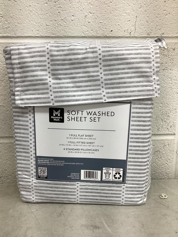 Member's Mark Soft Washed Sheet Set, Size Full