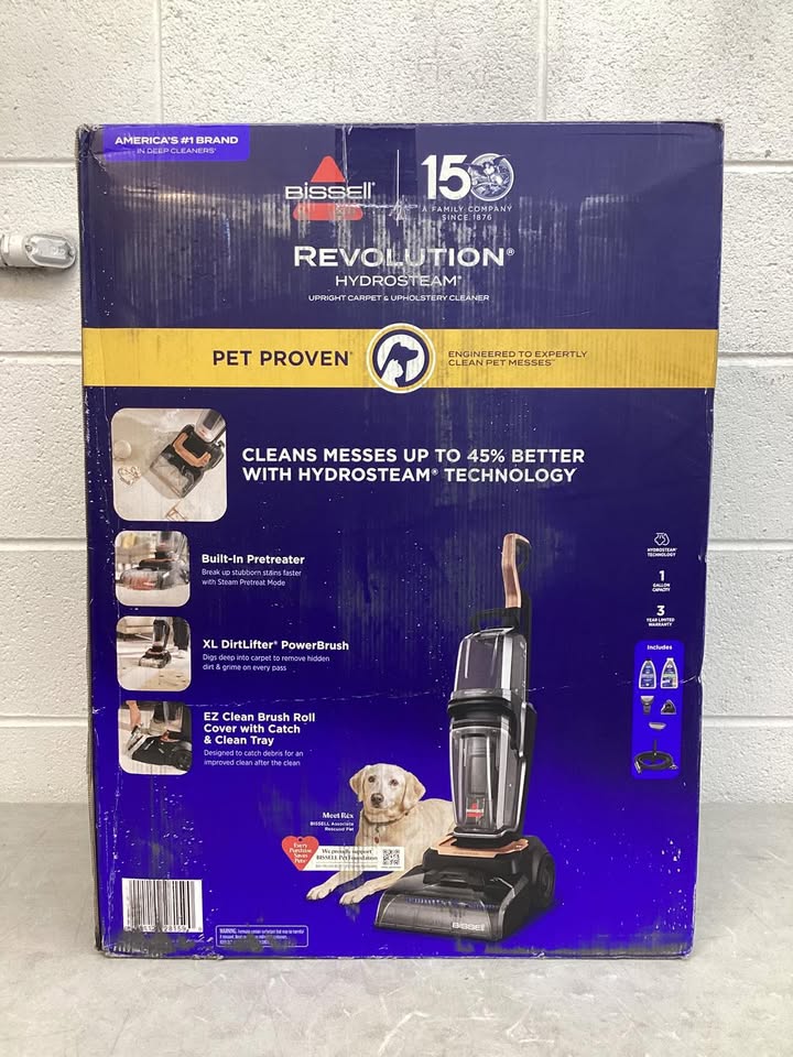 BISSELL Revolution HydroSteam Upright Carpet & Upholstery Cleaner