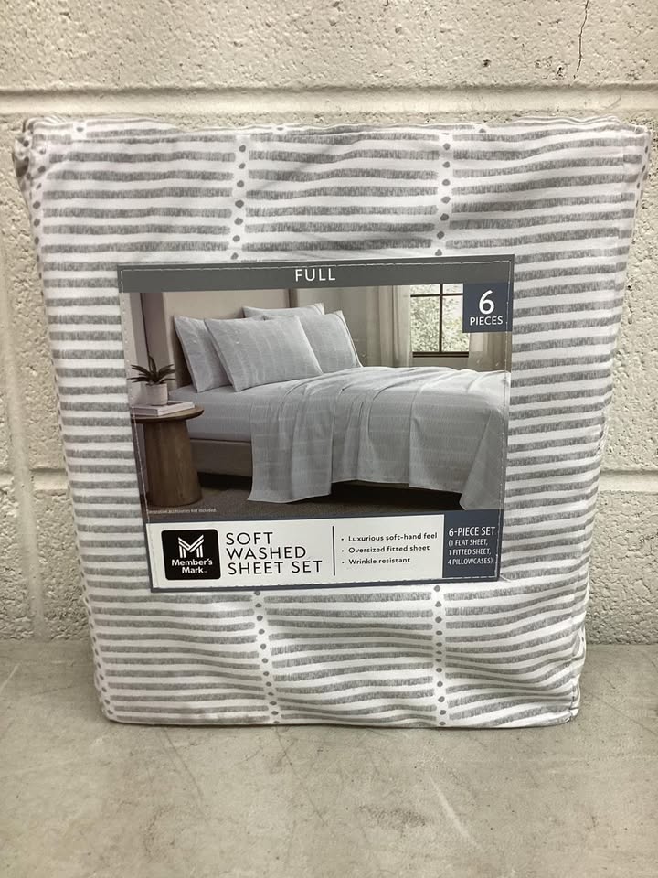 Member's Mark Soft Washed Sheet Set, Size Full