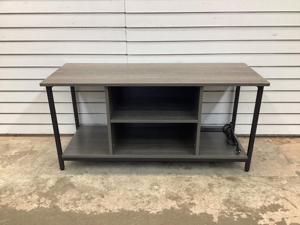 Costway Modern/Contemporary Gray 16-in W TV stand Integrated TV Mount ( Accommodates TVs up to 50-in )