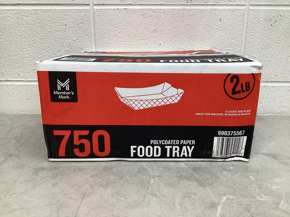 Members Mark Heavy Duty Paper Food Trays, 2 lbs., 750 ct.