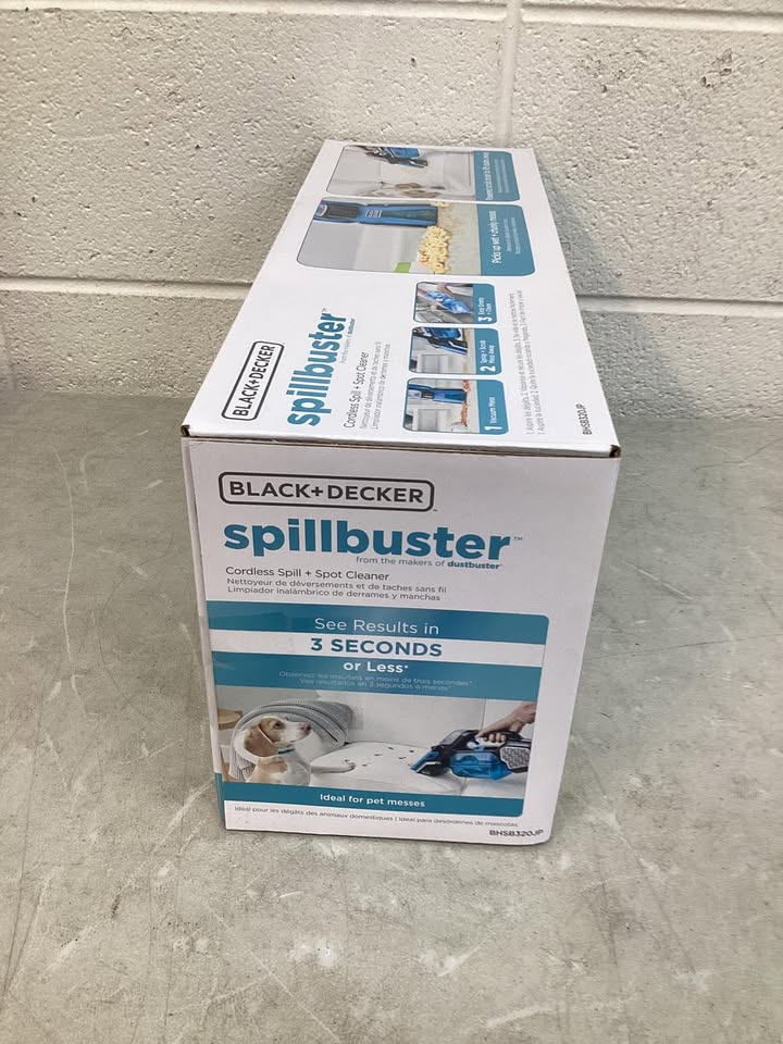 BLACK+DECKER Spillbuster Cordless Spill + Spot Carpet Cleaner with Rotating Brush