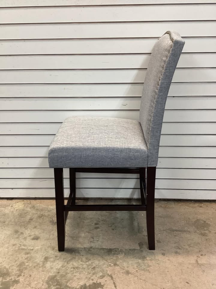 Costway Counter Height Chair with Solid Rubber Wood Frame